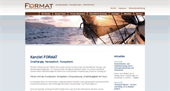 Desktop Screenshot of kanzlei-format.de
